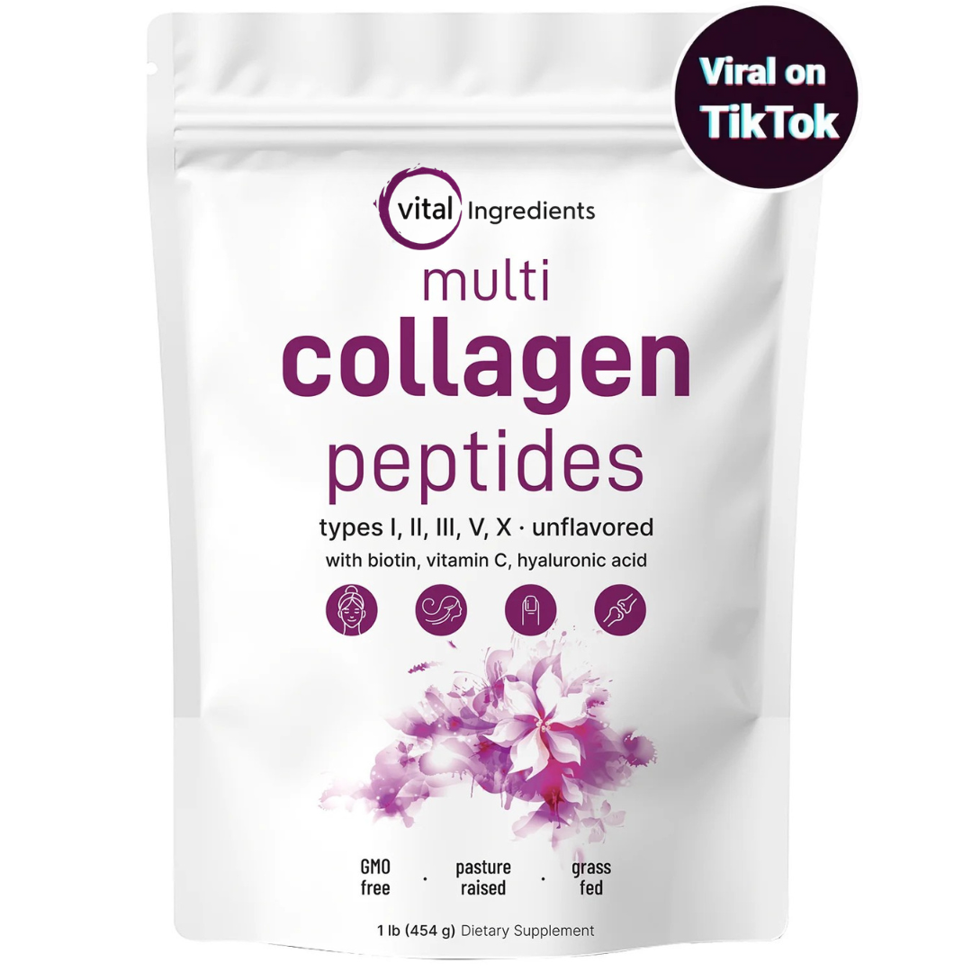 Multi Collagen Peptides For Younger Skin and Stronger Joints